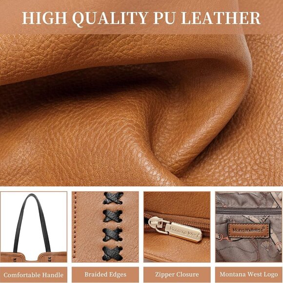 Tote Bag for Women Top Handle Satchel Purse - Picture 3 of 6